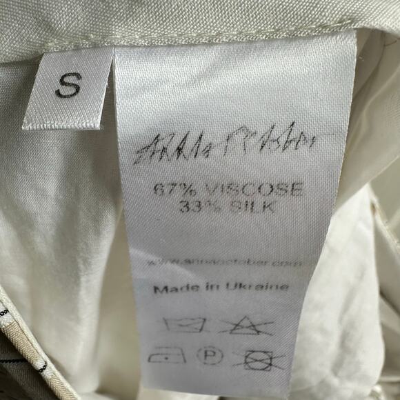 Anna October Striped Silk Blend Pants - Picture 8 of 8